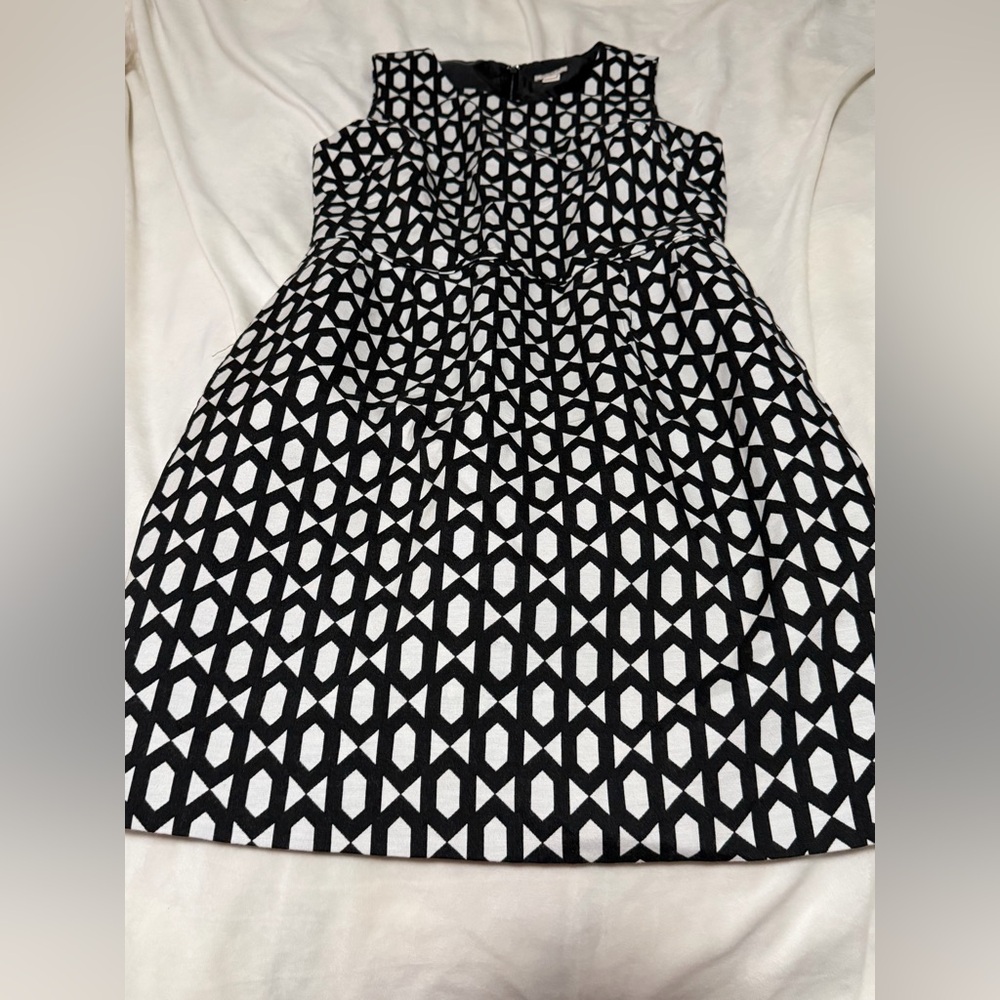 J. Crew Classic Black & White Dress Women’s 6